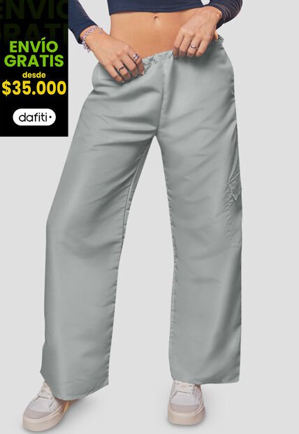 Pantalón Mujer Gris Atypical 105692