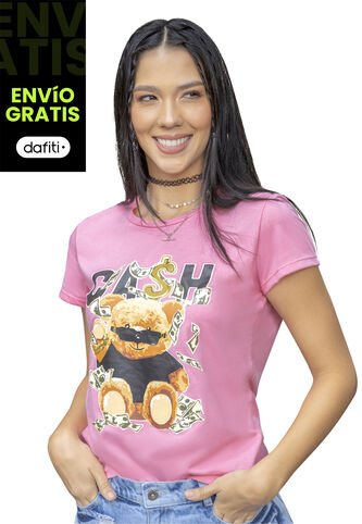 Camiseta Juvenil Rosado Atypical 5514 Atypical