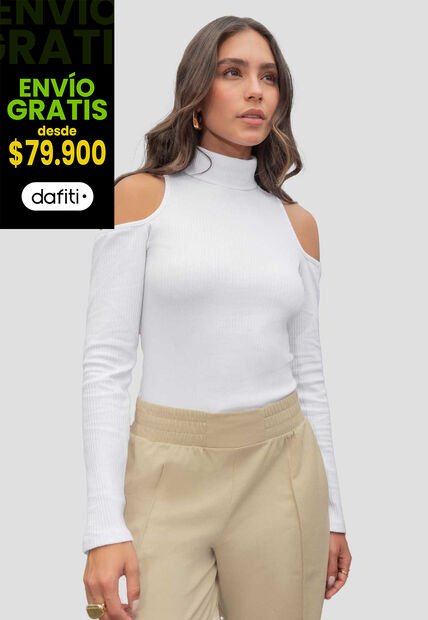 Camibuzo Mujer Blanco Atypical 112085