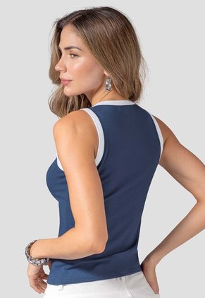 Camisilla Mujer Azul Profundo Atypical 113739
