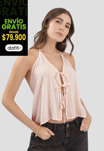 Blusa Mujer Estampado Palo De Rosa Atypical 112317 Atypical