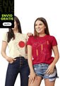 Camiseta Mujer Rojo Atypical 9558 de Atypical