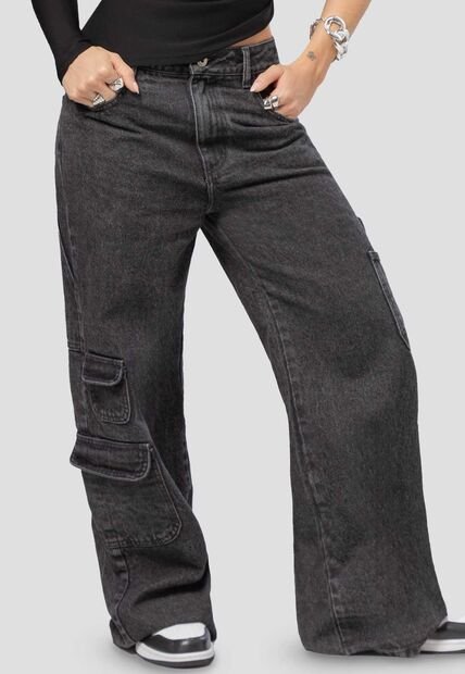 Jean Mujer Negro Atypical 111350