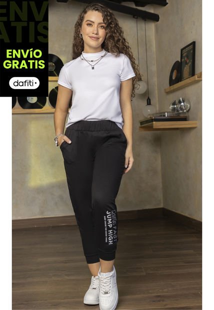 Jogger Mujer Negro Atypical 1914