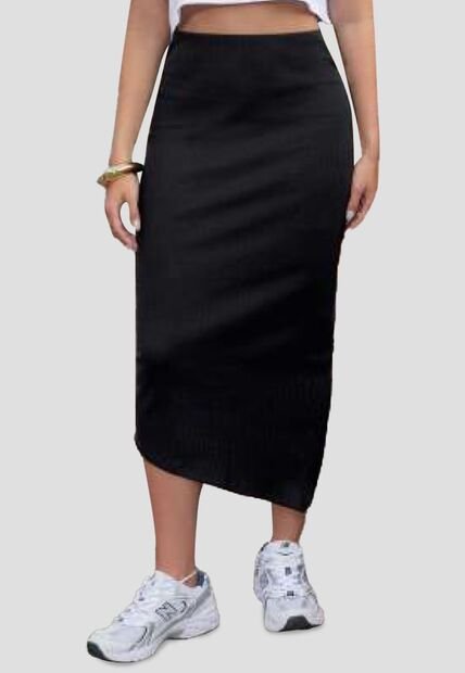 Falda Larga Mujer Negro Atypical 111949