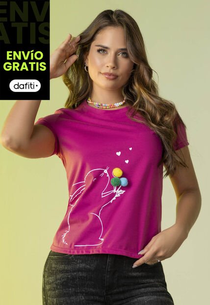 Camiseta Mujer Fucsia Atypical 2006