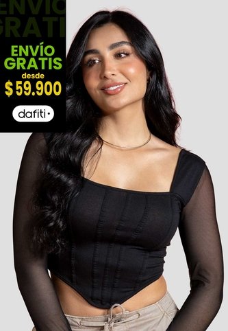 Blusa Mujer Negro Atypical 101319 Atypical