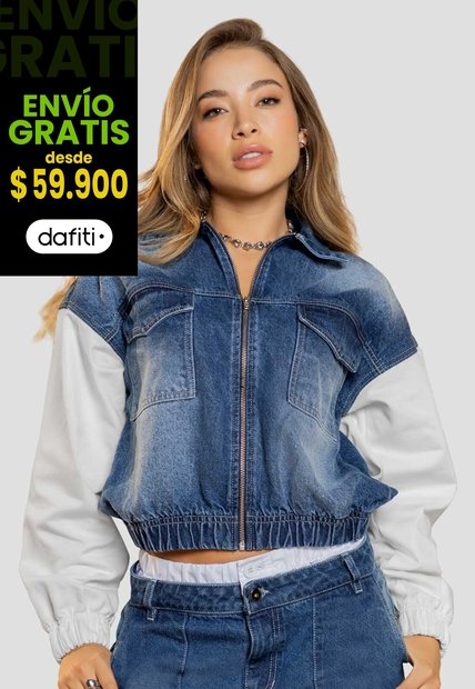 Chaqueta Mujer Azul Oscuro Atypical 114460