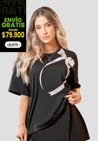 Camiseta Mujer Negro Atypical 105454 Atypical