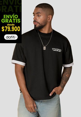 Camiseta Hombre Negro Atypical 104903 Atypical
