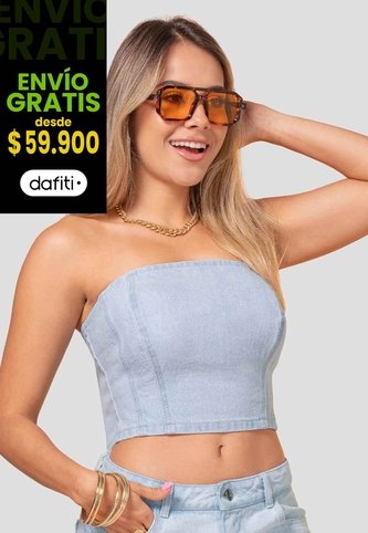 Corset Mujer Azul Claro Atypical 113622 Atypical