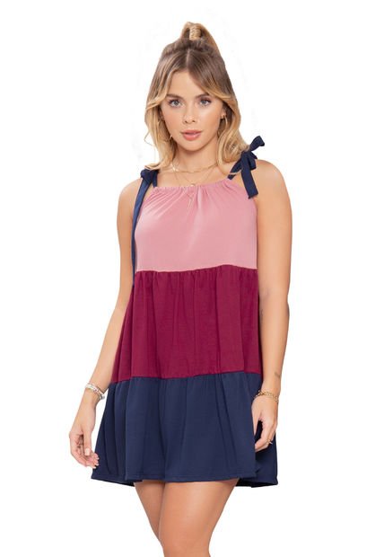Vestido Corto Mujer Rojo Atypical 87439