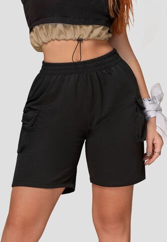 Bermuda Short Mujer Negro Atypical 104497 Atypical