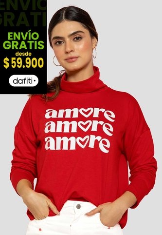 Buzo Mujer Rojo Atypical 113618 Atypical