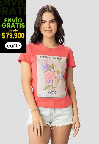 Camiseta Mujer Coral Atypical 102190 Atypical