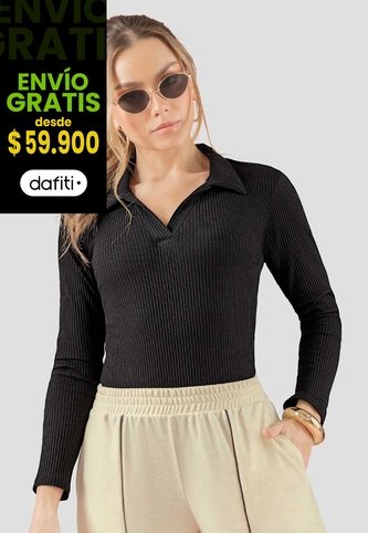 Body Mujer Negro Atypical 111041 Atypical