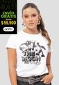 Camiseta Mujer Blanco Atypical 112829 de Atypical