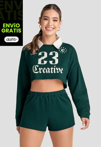 Conjunto Mujer Verde Atypical 103742 Atypical