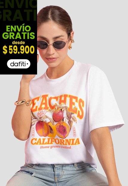 Camiseta Mujer Blanco Atypical 112486