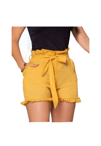 Short Juvenil Femenino Mostaza Atypical