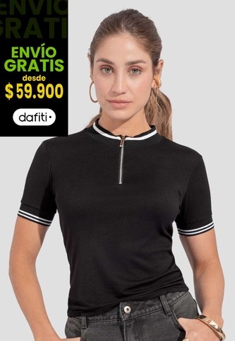 Blusa Mujer Negro Atypical 112507 Atypical
