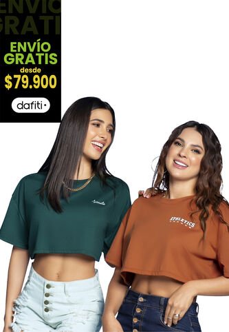 Camiseta Paq X2 Mujer Multicolor Atypical 32576 Atypical