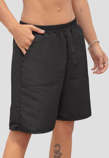 Bermuda Short Mujer Negro Atypical 106604
