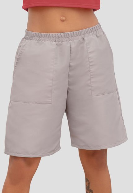 Bermuda Short Mujer Gris Medio Atypical 106604