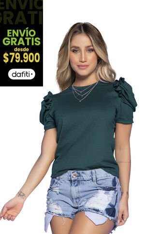 Camiseta Mujer Verde Botella Atypical 32570 Atypical