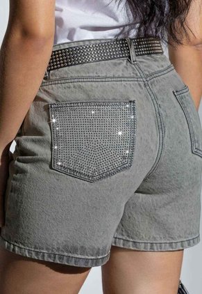 Bermuda Mujer Gris Claro Atypical 113864