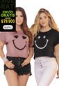 Camiseta Mujer Palo De Rosa Atypical 96282 de Atypical