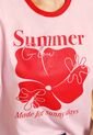 Camiseta Mujer Rosa Atypical 114046 de Atypical