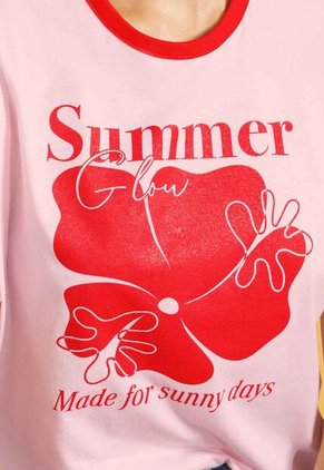 Camiseta Mujer Rosa Atypical 114046