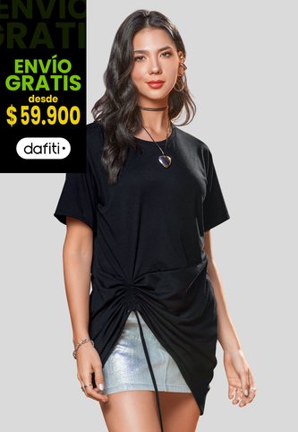 Camiseta Mujer Negro Atypical 105488 Atypical