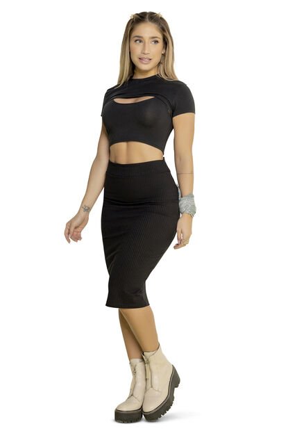 Blusa Juvenil Negro Atypical 88395