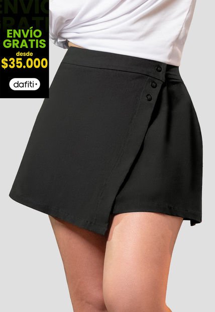 Falda Corta Mujer Negro Atypical 105441