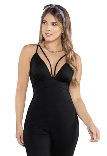 Enterizo Largo Mujer Negro Atypical 78991