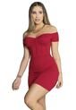 Vestido Corto Mujer Rojo Atypical 4555 de Atypical