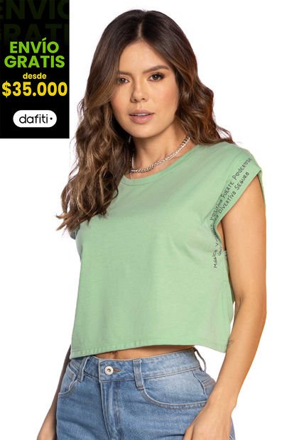Camiseta Mujer Verde Atypical 4525