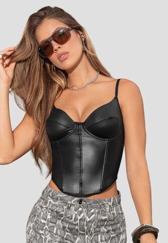 Corset Mujer Negro Atypical 113980 Atypical