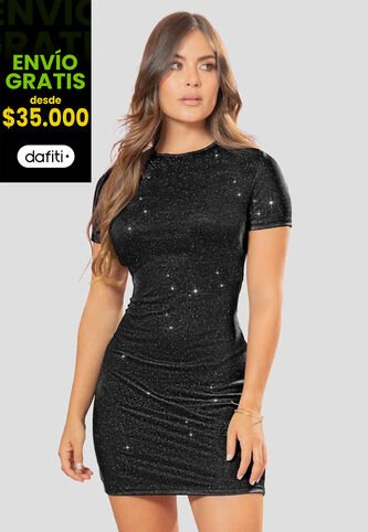 Vestido Mujer Negro Atypical 113168 Atypical