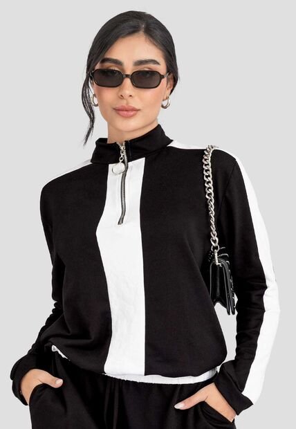 Buzo Mujer Negro Atypical 113318