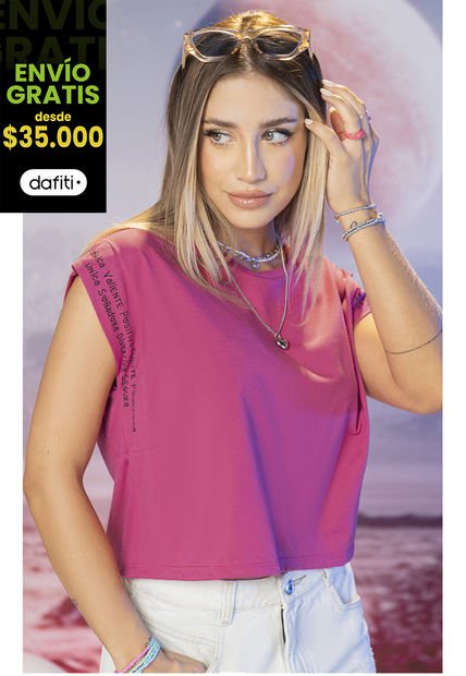 Camiseta Juvenil Fucsia Atypical 4525