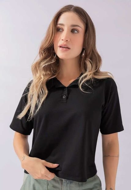 Polo Mujer Negro Atypical 111185
