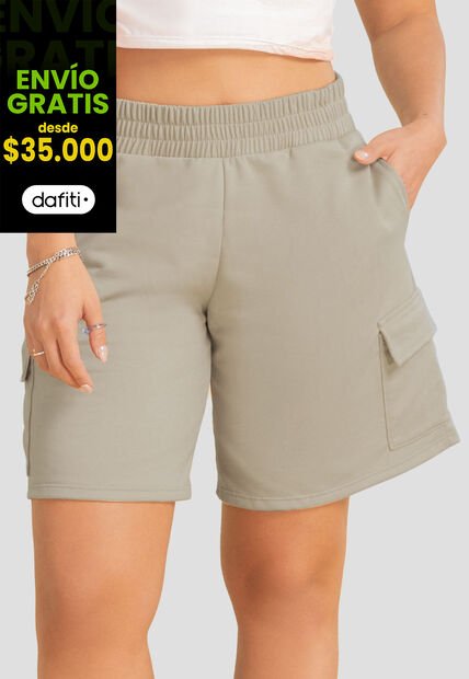 Bermuda Short Mujer Café Pardo Atypical 693