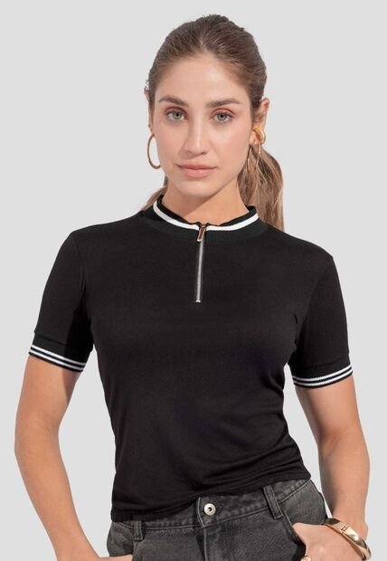 Blusa Mujer Negro Atypical 112507