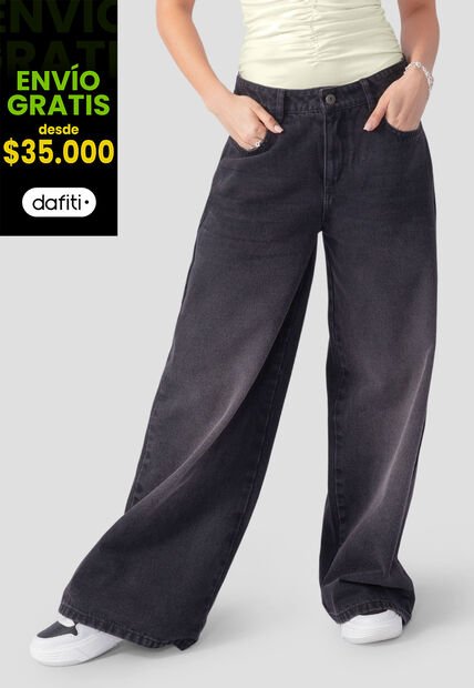 Jean Mujer Negro Atypical 106562