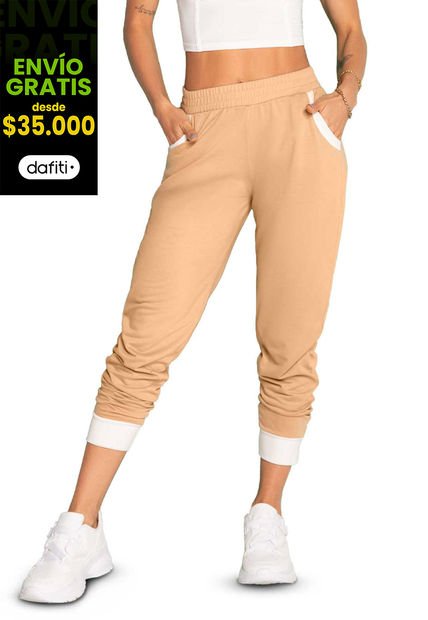 Jogger Mujer Beige Atypical 2754