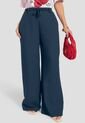 Pantalón Mujer Azul Profundo Atypical 112489 de Atypical