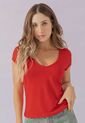 Camiseta Mujer Rojo Atypical 111188 de Atypical